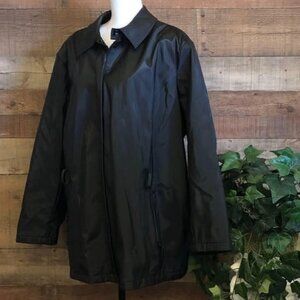 Size 3X 24W/26W OutBrook Black Vinyl Coat